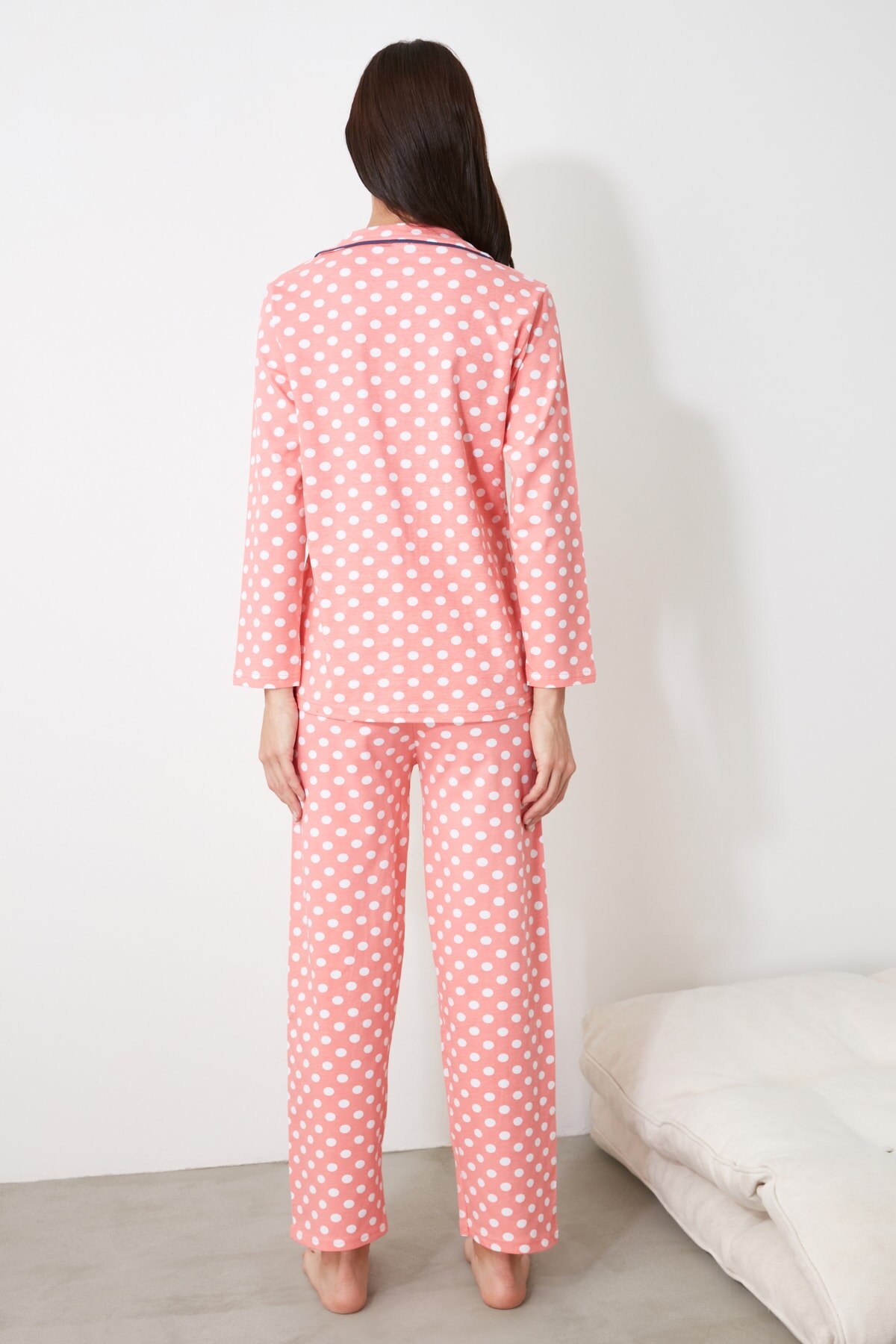 Trendyol Polka Dot Gebreide Pyjama Set THMAW21PT0901
