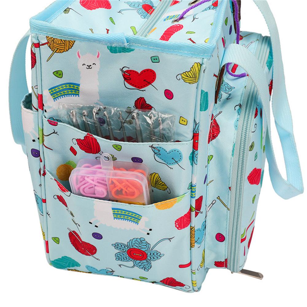 Sac de rangement en laine, sac à tricoter Durable, sacs de rangement portables pour aiguilles à coudre, sac de rangement pour tricoter