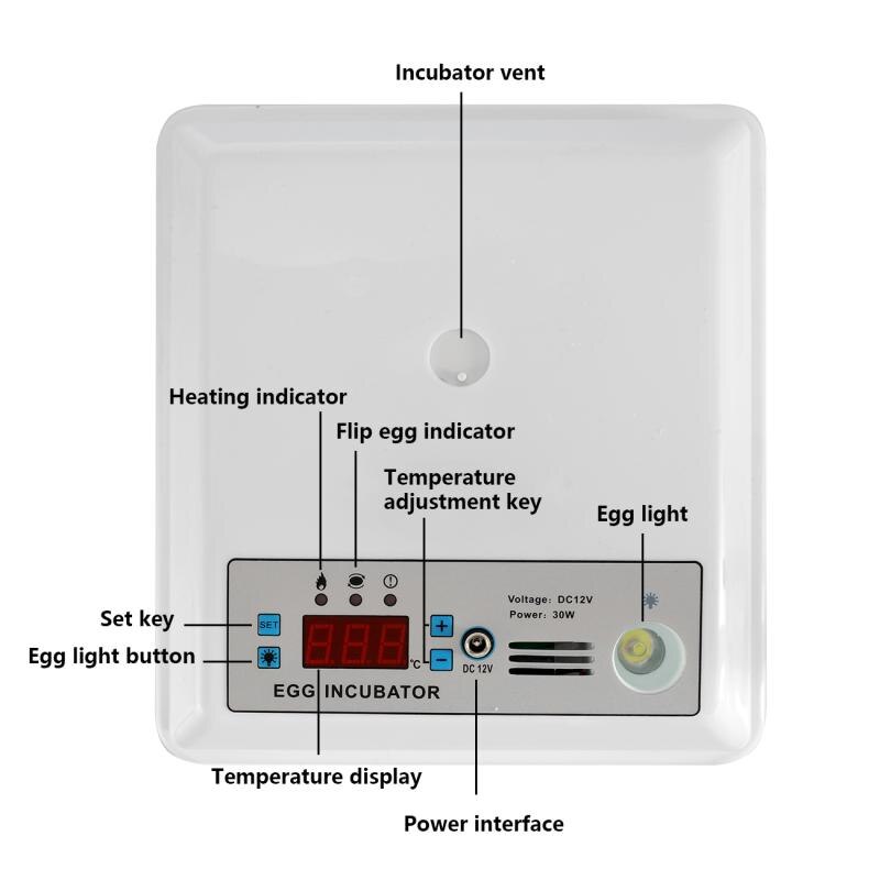 Eggs Incubator Brooder Bird Quail Chick Goose Egg Hatchery Incubator Poultry Hatcher Automatic Farm Incubation Tools With Roller