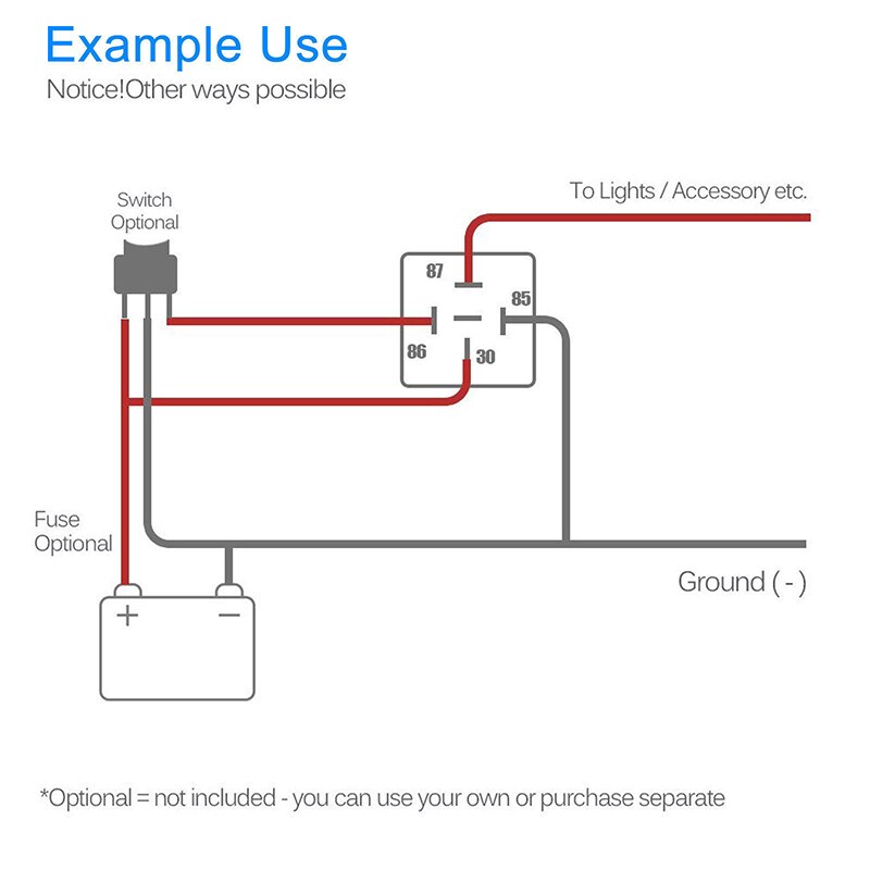 5x 12V 40A 5Pin SPDT Automotive Relay with Wires & Harness Sockets .