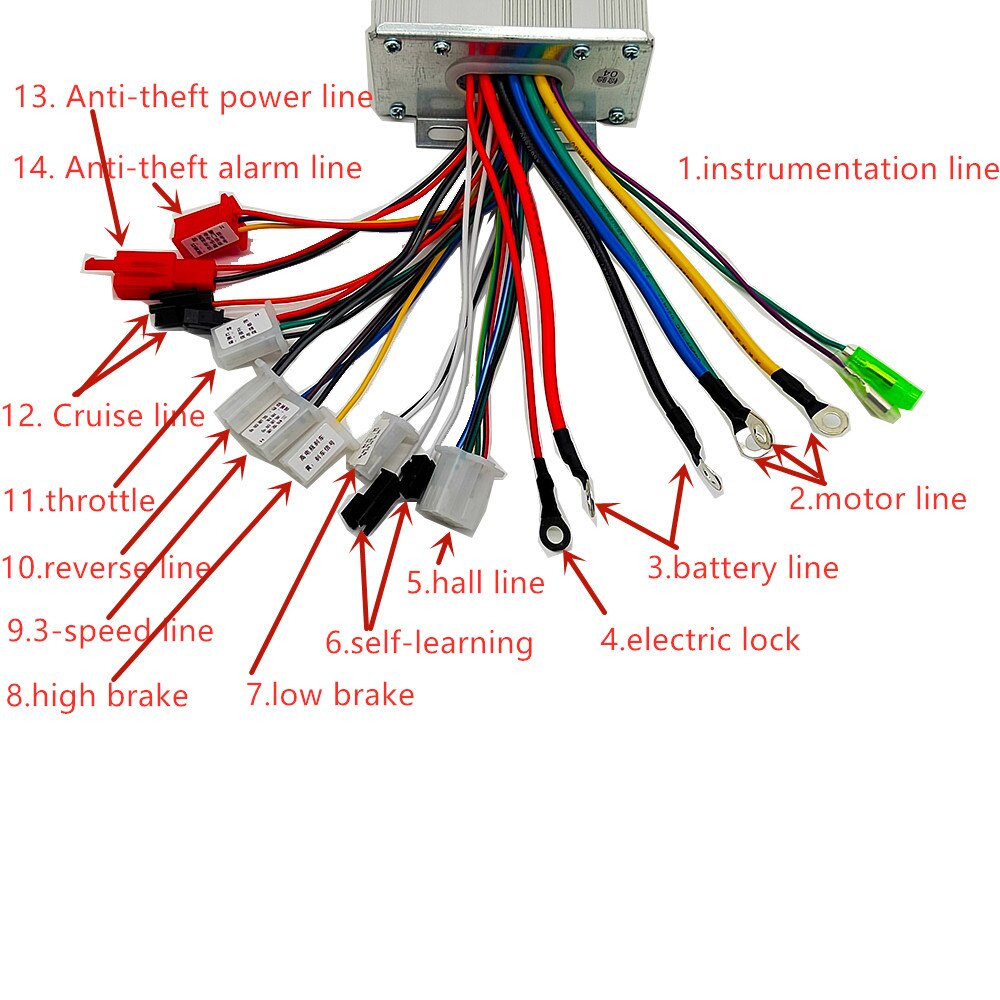 WOWOWO Elektrische Fiets E Bike Motor Controller Draad Verbindingsdoos Isolatie Doos Fase Batterij Draad Connector