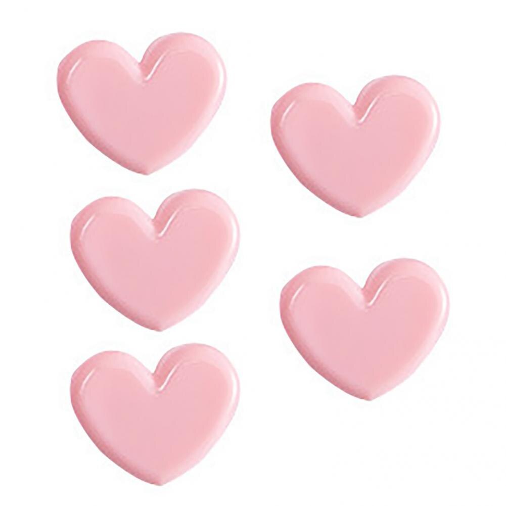 Paper Clip Solid Color File Clip Stationery Wide Application Attractive Heart Shaped Paper Clamp
