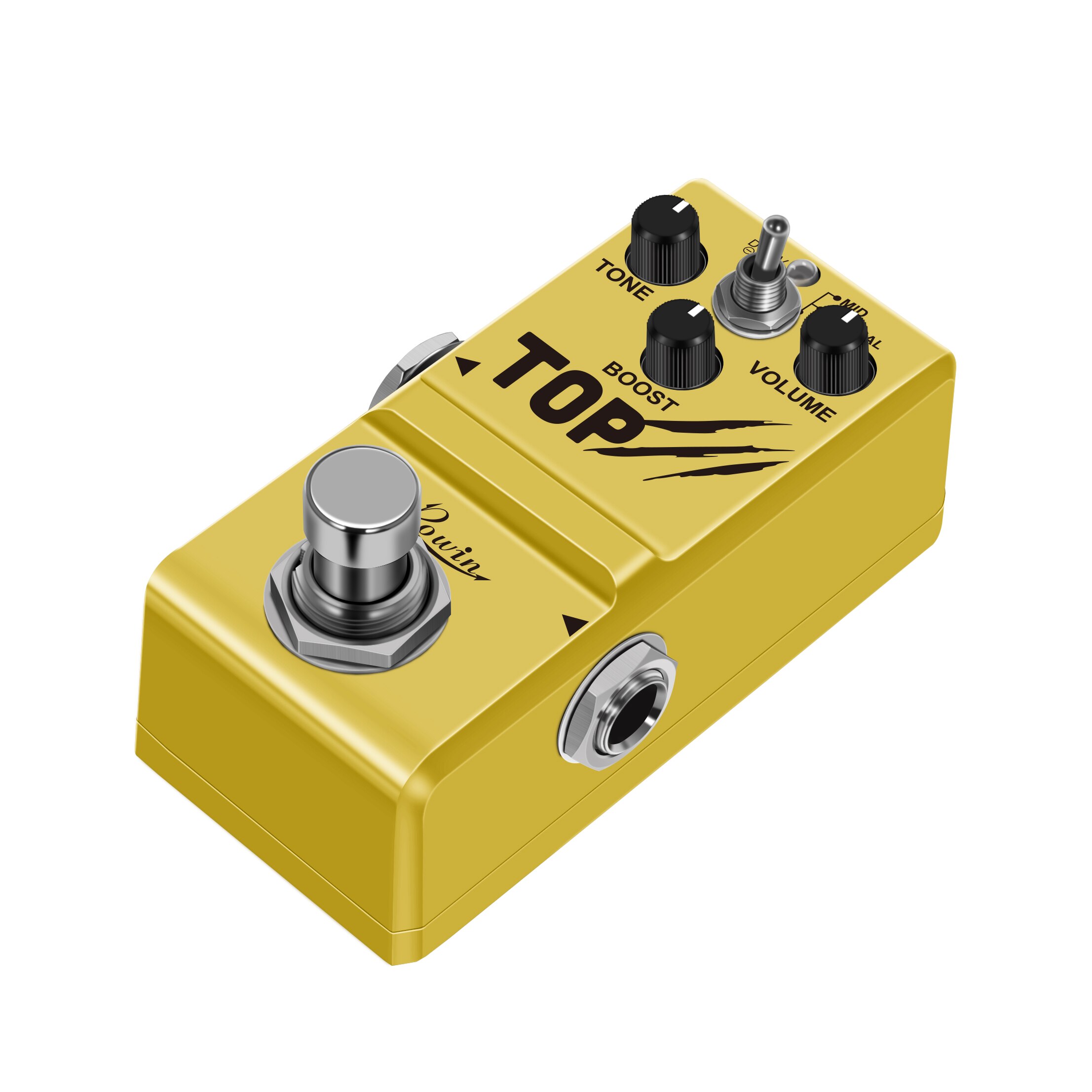 Rowin LN-318 guitarra Booster Pedal Mini analógico Vintage Boost Effect pedales para guitarra Mid Normal 2 modos