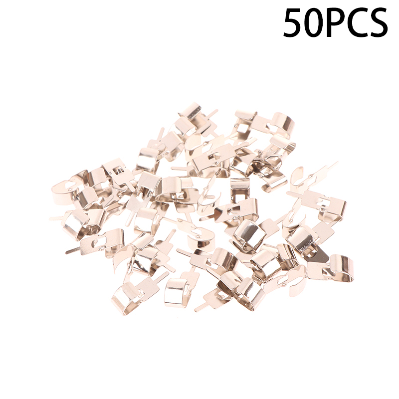 50 STKS Verenstaal 18650 Batterijclip 18650 Batterijhouder Batterijcontact Batterijinzet