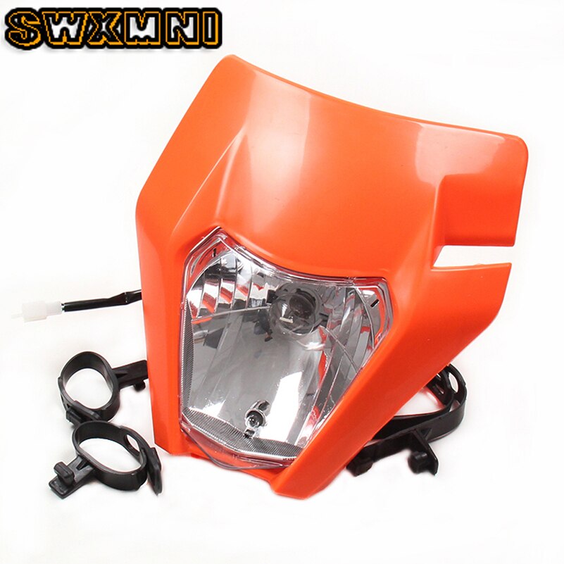 Faro delantero para Moto rcycle, para 18 KTM, EXC, XCF, SX, F, SMR, Enduro, Dirt Bike, cross, Super Moto, H4