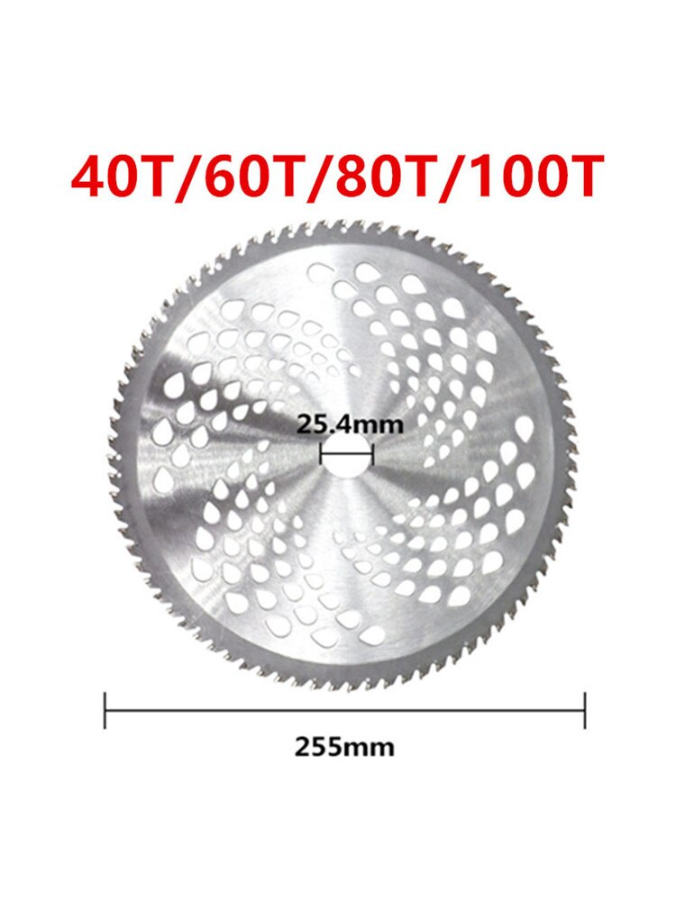 40/60/80/100 Teeth Alloy Saw Blade Part of Lawn Mower Blade Weeder Brush Cutter Suitable for Cutting Wood Weeds Shrubs