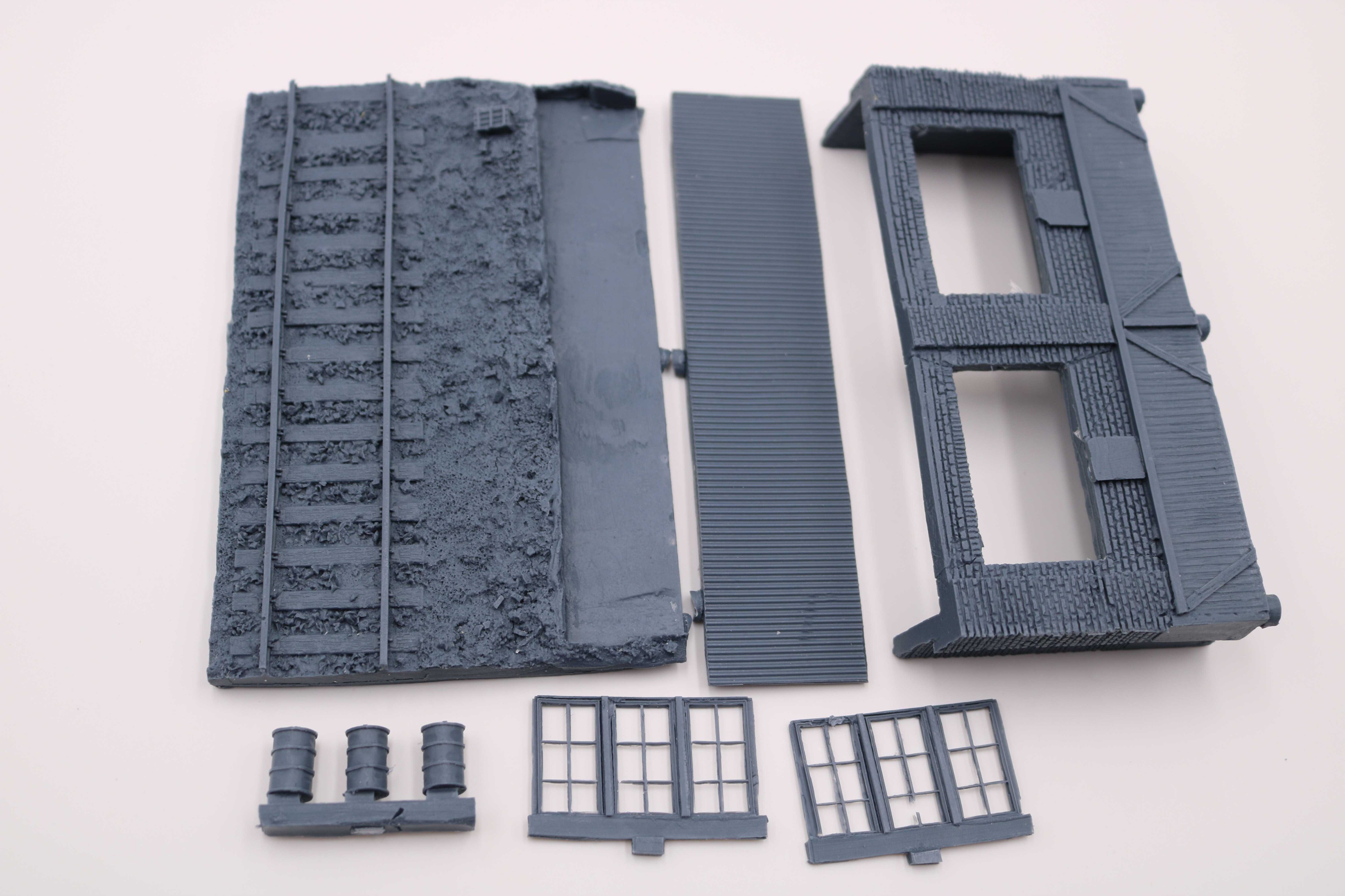 1/72 harz druckguss szene Layout requisiten grau modell auf-Webseite haus gebäude plattform freies D03 (13,5 × 9 × 7.5)mm