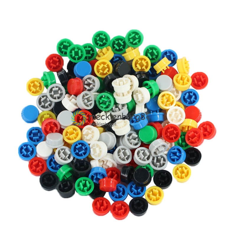 140Pcs Round Tactile Button Caps Kits 9.58*5.1mm for 12*12*7.3mm Micro Tact Switch For Arduino