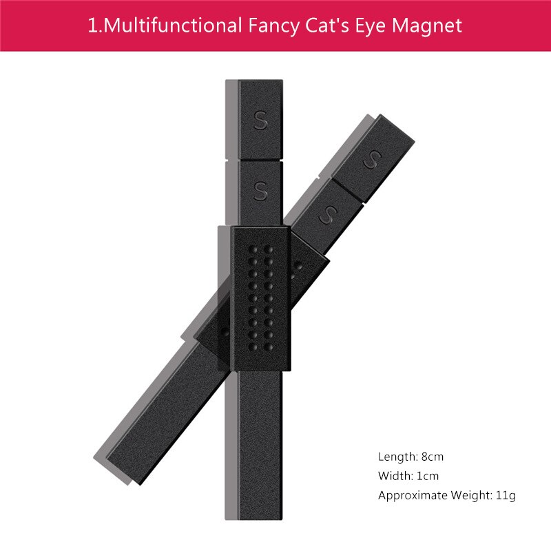 gwóźdź Sztuka dwugłowy potężny magnetyczny kij 5D Kot oczy efekt silny magnes deska malowanie żel polski DIY wielofunkcyjne narzędzia: 1