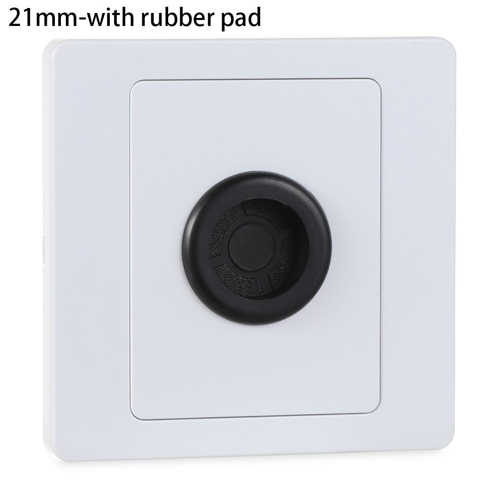 Plastic Wall Wire Hole Decor Cover Separable Junction Box Outlet Cable Protector Snap-on Plate Angle Valve Pipe Plug Decor Cover: 21mm-with rubber pad