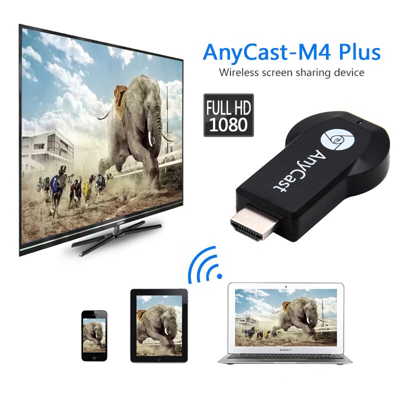 Tv Stick Anycast M4plus Chromecast 2 Mirroring Meerdere Voor Android Cast Hdmi-Compatibel Wifi Dongle 1080P Voor Tv