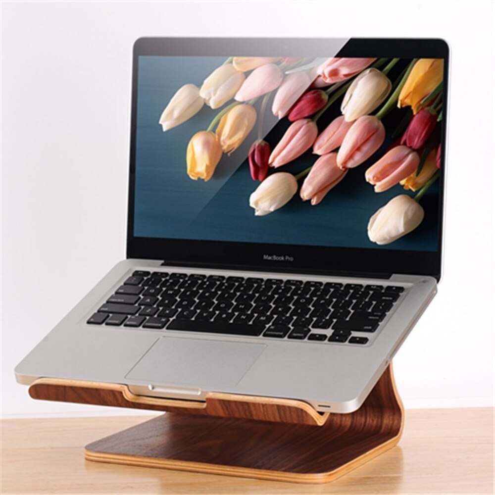 Newest Laptop Cooling Pad Walnut Birch macbook cooling base wooden laptop cooling bracket Laptop universal