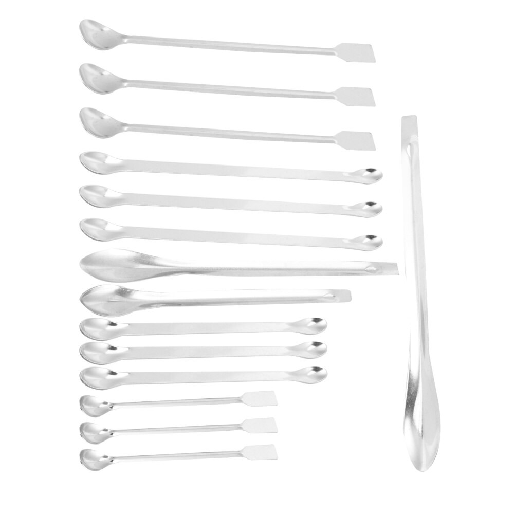 15 Uds de acero inoxidable de cucharas de palas de medición medicina cucharas