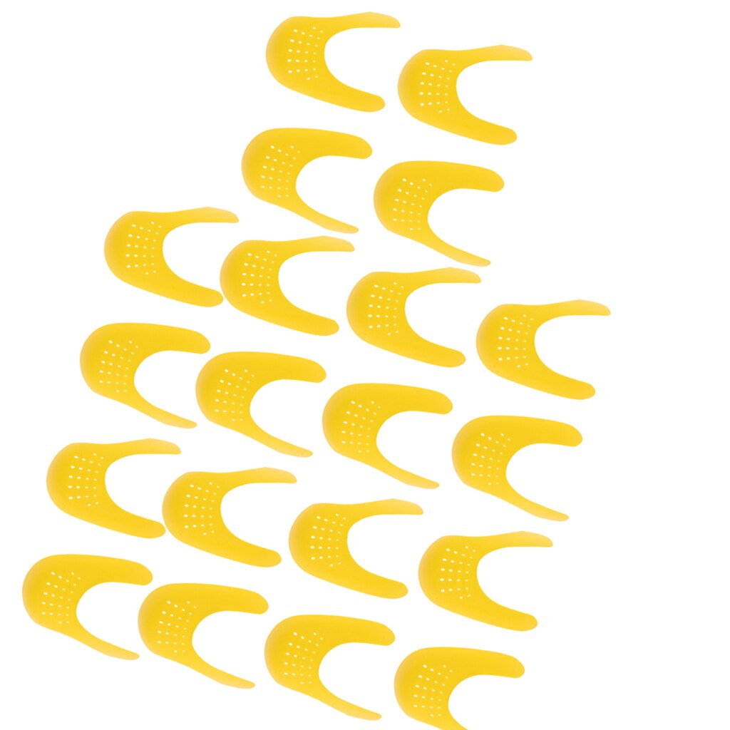 10 Pairs Protector Shoe Trees Toe Box Decreaser Inserts Anti-Shoe Box Indentation-2 Sizes to Choose: Yellow