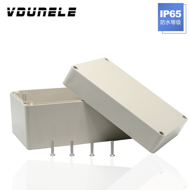 DIY Waterproof ABS Plastic Junction Box 200x120x75mm IP65 Outdoor Cable Connection Enclosures PCB Electrical Cases Shell Housing