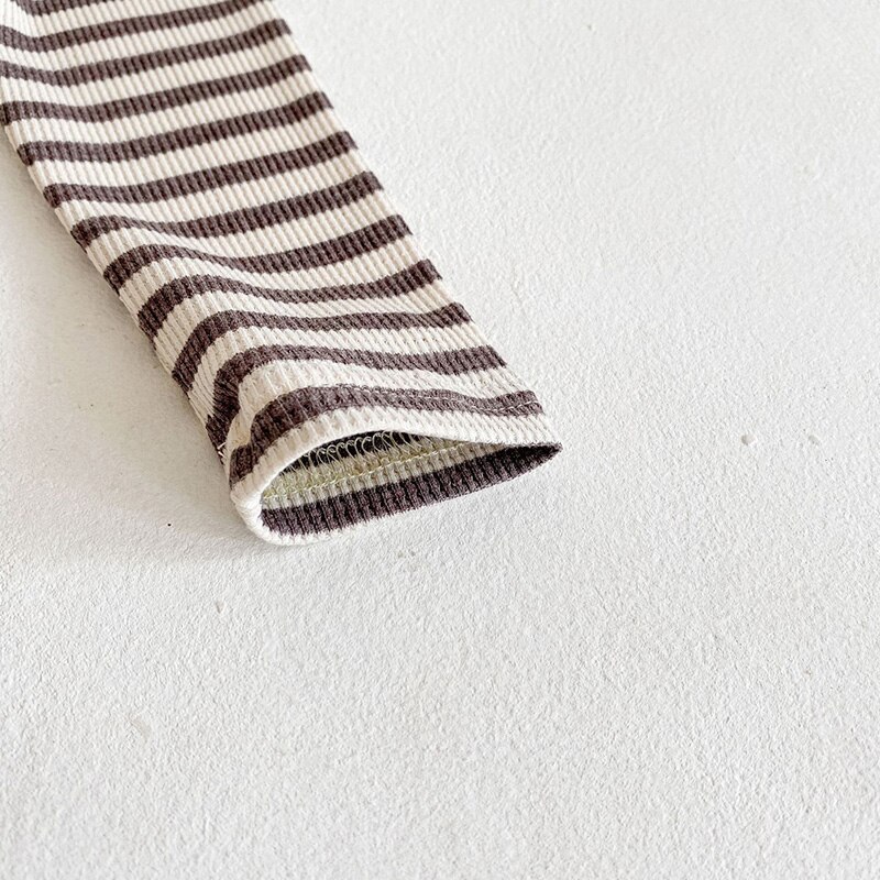 MILANCEL neue Baby kleidung gestreiften Baby mädchen bodysuit vordere botton Kleinkind jungen ein stück kleinkind mädchen Gesamt