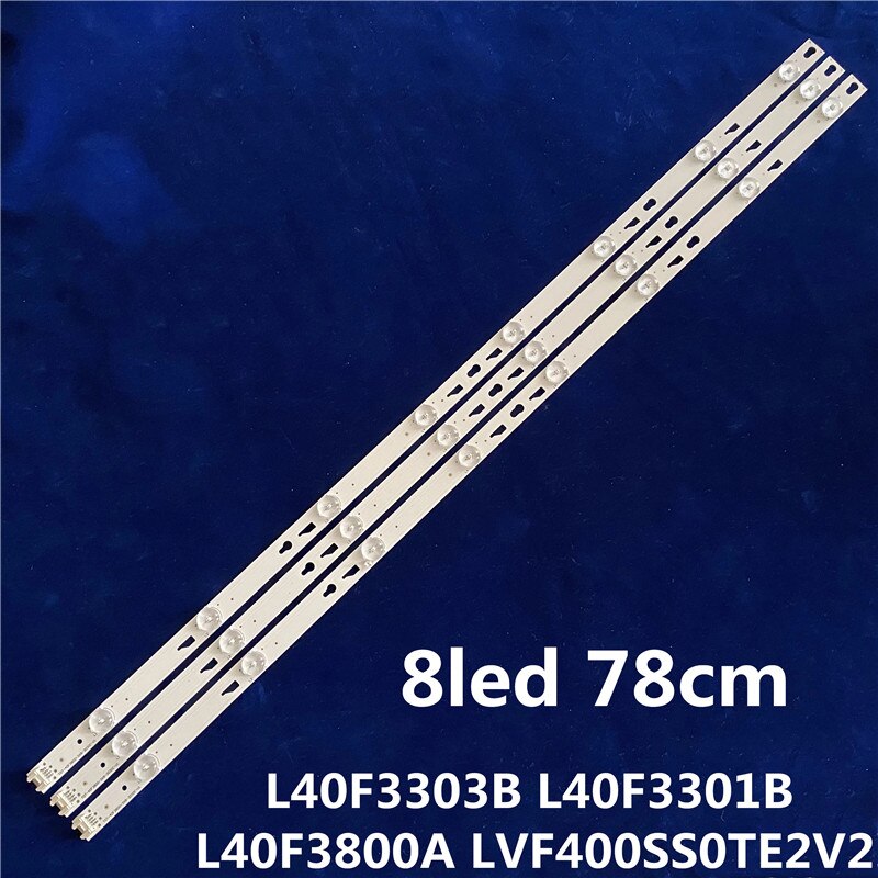 Led backlight for tcl 40 "tot -40 f 3800-3 x 8-3030c-v1 6v l40 f 3303b l40 f 3301b l40 f 3800a bar stripscreen lvf 400 ss 0 te 2 v 2 3 pieces tv