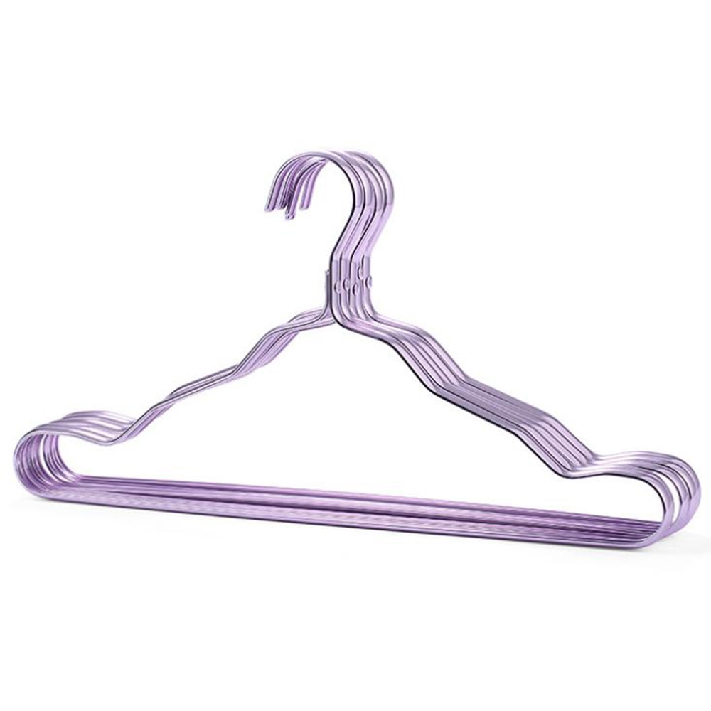 1pc Clothes Hanger Drying Rack Aluminum Alloy Anti-skid Hanger For Clothes Wardrobe Storage Hanger