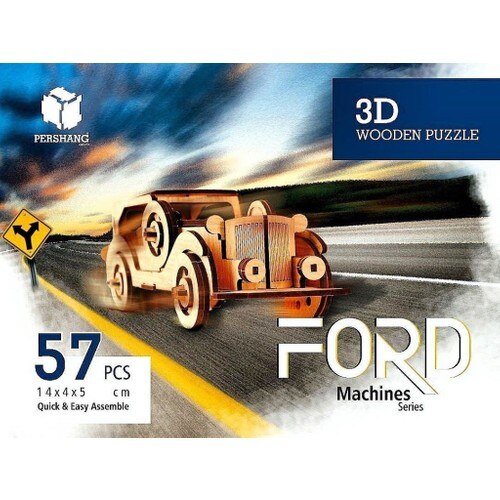 Pershang Ford 3D Holz 57 Stück Puzzle Puzzle