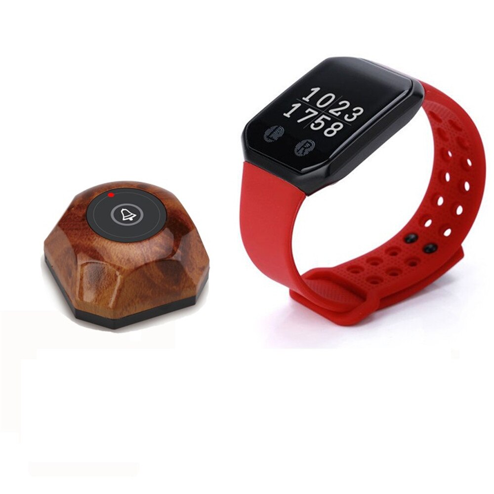 BYHUBYENG Wireless Restaurant Pager Calling Button Waiter Call System With Removable Waterproof Base Customer Service Horeca