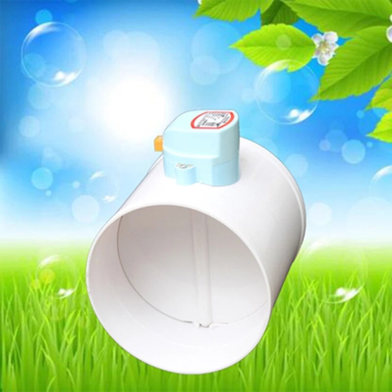Plastic Air Damper Valve HVAC Electric Air Duct Motorized Damper for Ventilation Pipe Valve 220V 24V 12V Free Ship