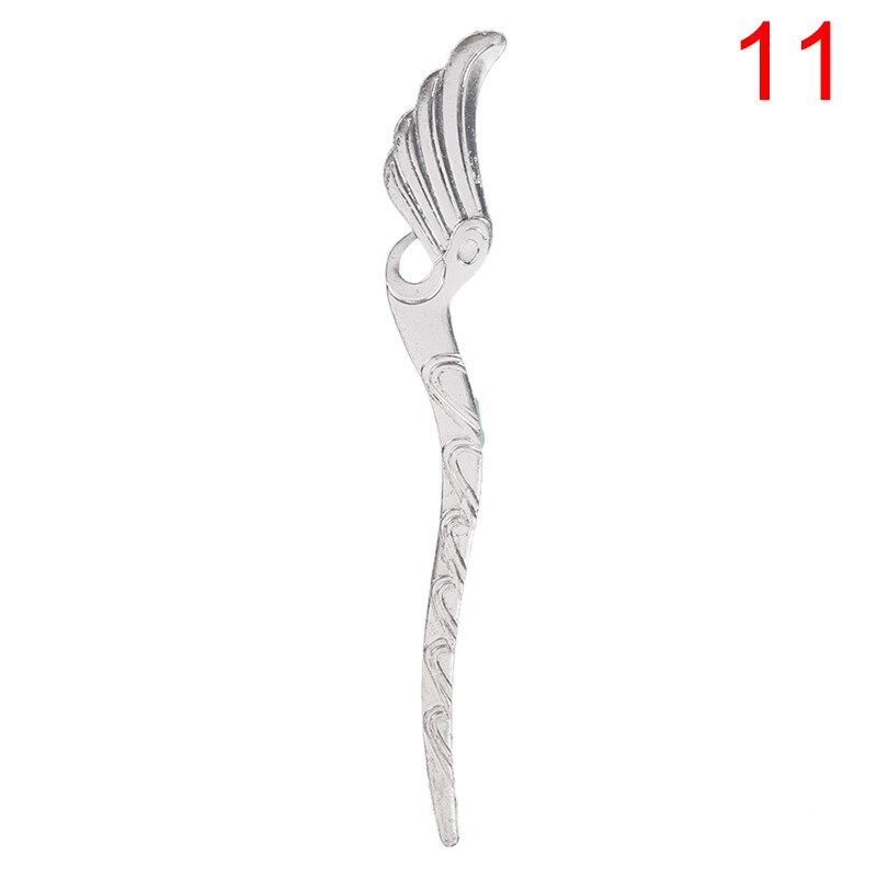 Chinese Vintage Bronze Antique Hair Sticks Hairpin DIY Zinc Alloy Metal Jewelry Accessories Bob Bookmark