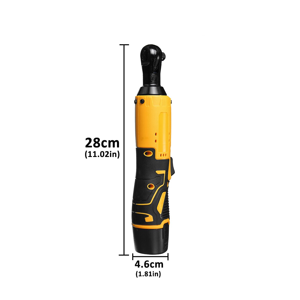 3/8" Electric Wrench Cordless Ratchet Battery 12V Rechargeable Scaffolding Cordless Angle Wrench Tools 45N.m