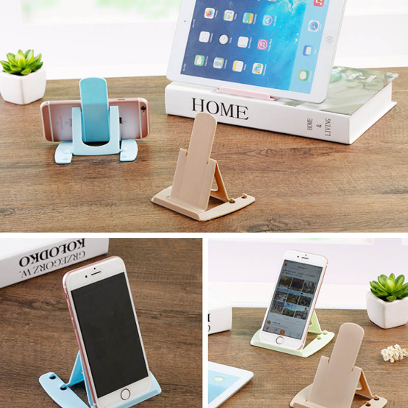 Uniwersalna składana podpórka robić telefonu komórkowego uchwyt z tworzywa sztucznego podstawka biurowa robić telefonu Smartphone i tablet uchwyt na telefon