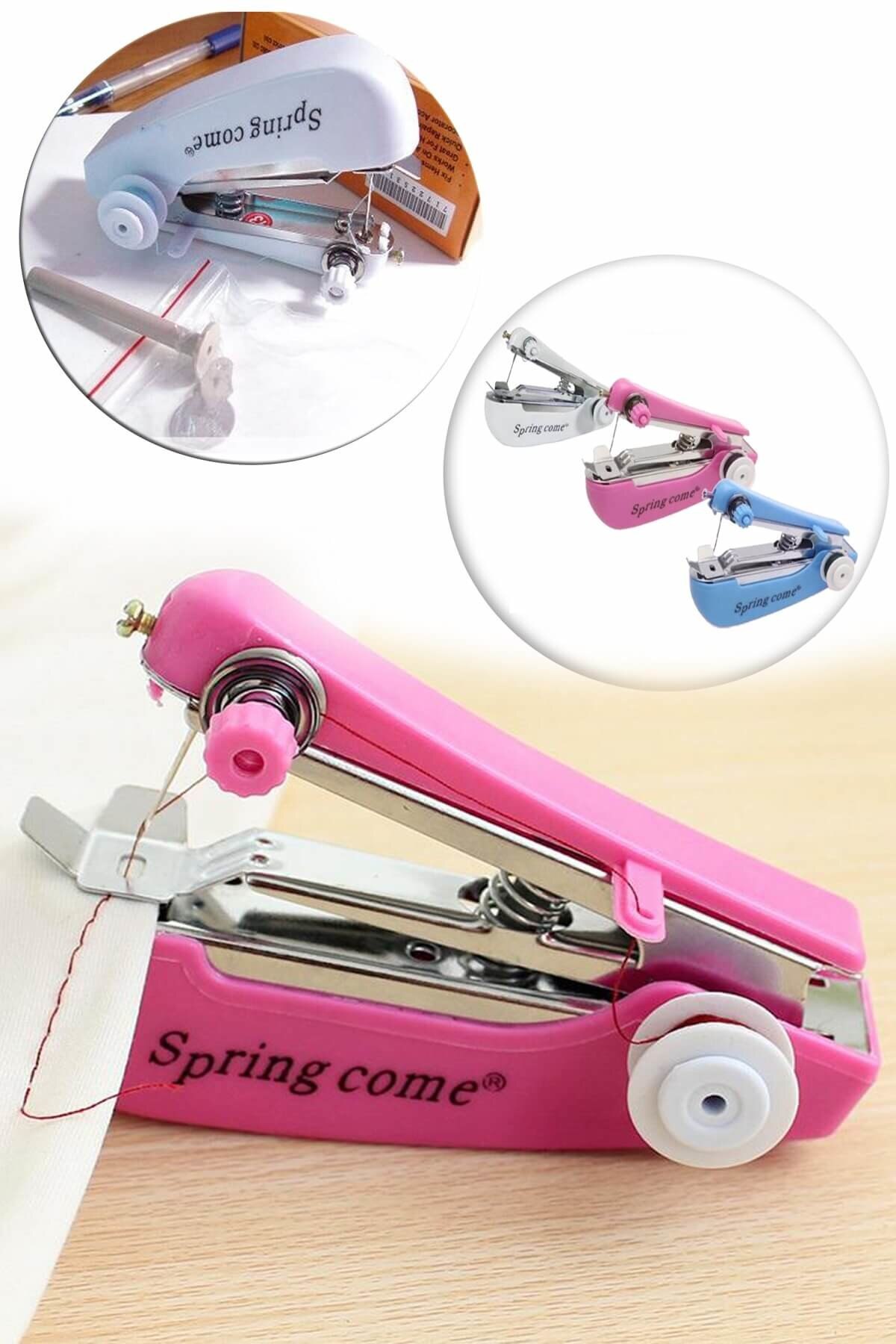 Spring Come Mini Sewing Machine V58 Hand Planting Tilt single long straight stitching denim wool leather planting trip easy turk turkiye quality