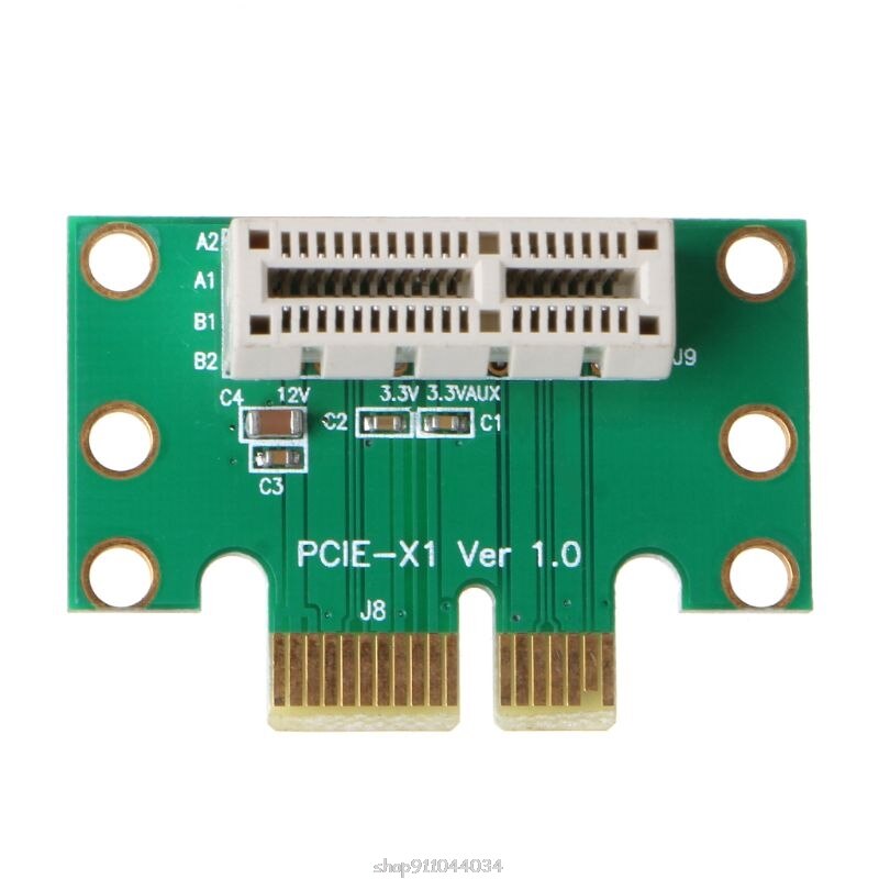 PCI-E PCI Express X1 Adapter Riser Card PCIE X1 to X1 Slot Converter Card 90 Degree for 1U Server Chassis Ja27 21