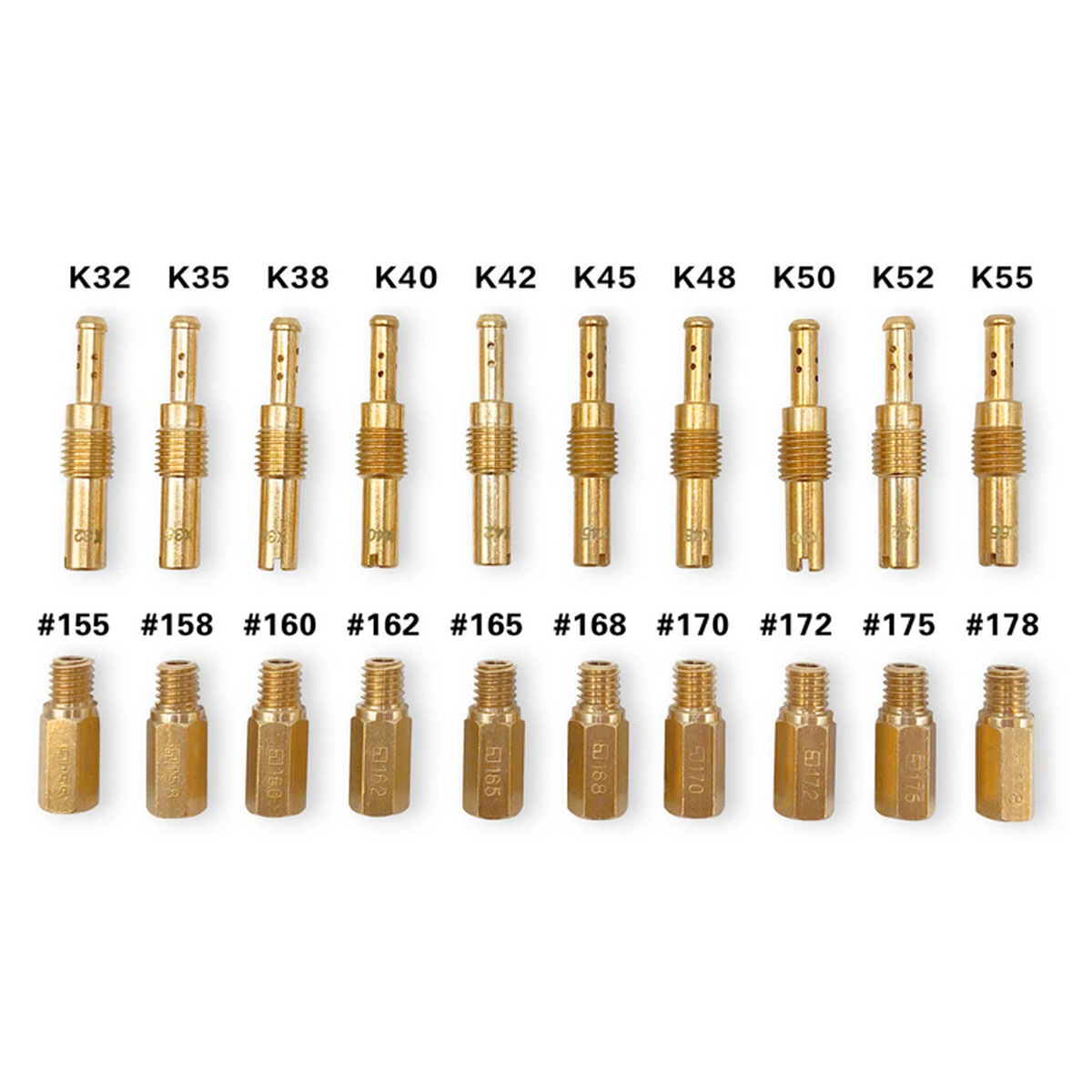 Principal para carburador Keihin PWK PE OKO PD 32, 35, 38, 40, 42, 45, 48, 50, 52, 55, 155, 158, 160, 162, 165, 168, 170, 172, 175, 178