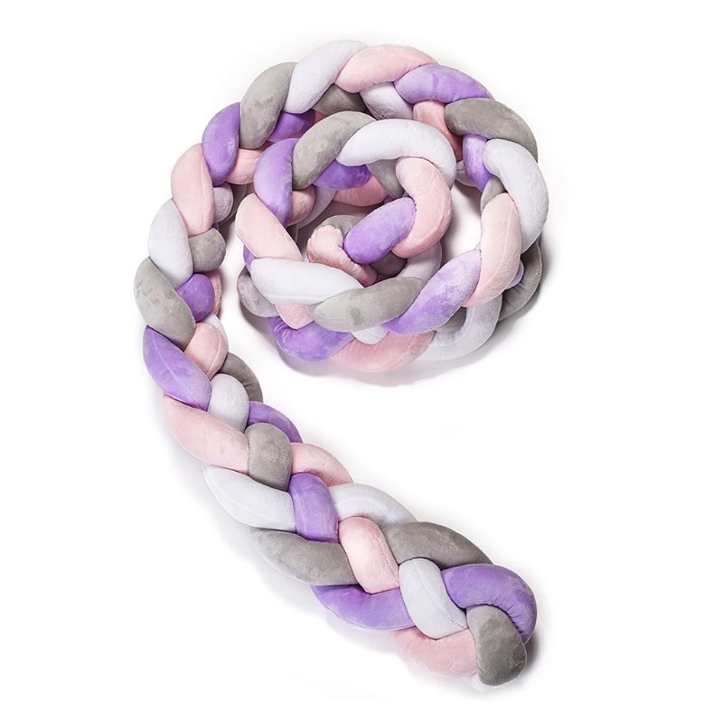 1.5M/2.2M Baby Stootrand Baby Snake Gevlochten Kussen Pasgeboren Wieg Protector F3ME: 9FF1001375-2-A