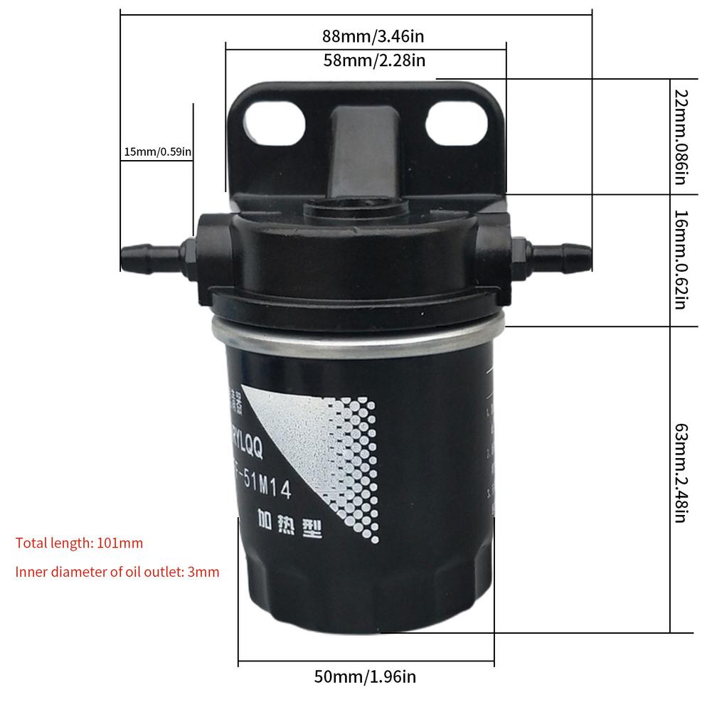 12V/24V Auto Heater Brandstoffilter Waterafscheider Voor Dometic Eberspacher Voor Webasto / Diesel Heater Auto accessoires