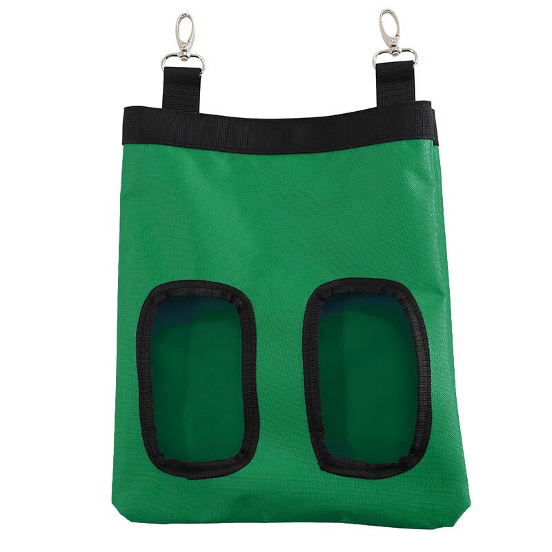 Kaninchen Heu Zubringer 4 See Kaninchen Heu Ballen Heu Gras Lagerung Tasche mit Hängenden Haken Ebene Zubringer Tasche: Grün 2 Löcher