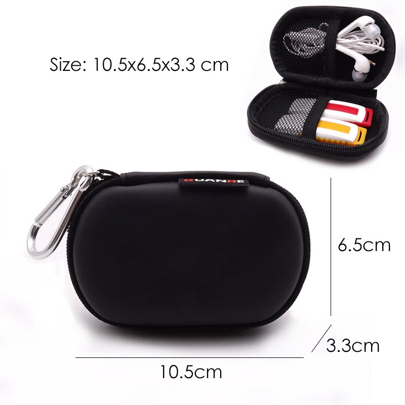 Mini Rits Digitale Opbergtas Waterdichte Reizen Eva Case Voor Oortelefoon, Datakabel, Lader, draagbare Gadget Pocket Pouch: 11
