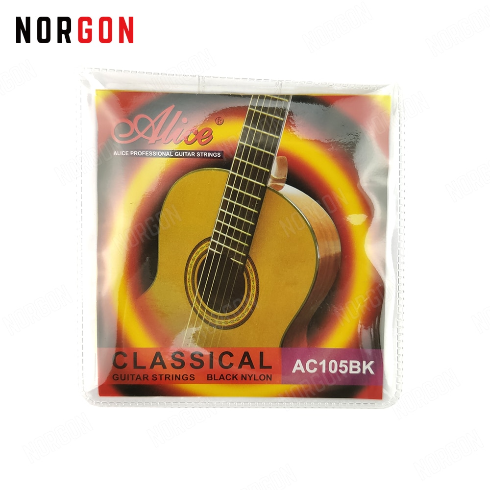 Alice Corde Della Chitarra Classica Principianti Chiaro/Nero nylon Parti di Chitarra e Accessori AC107 AC105BK AC107BK