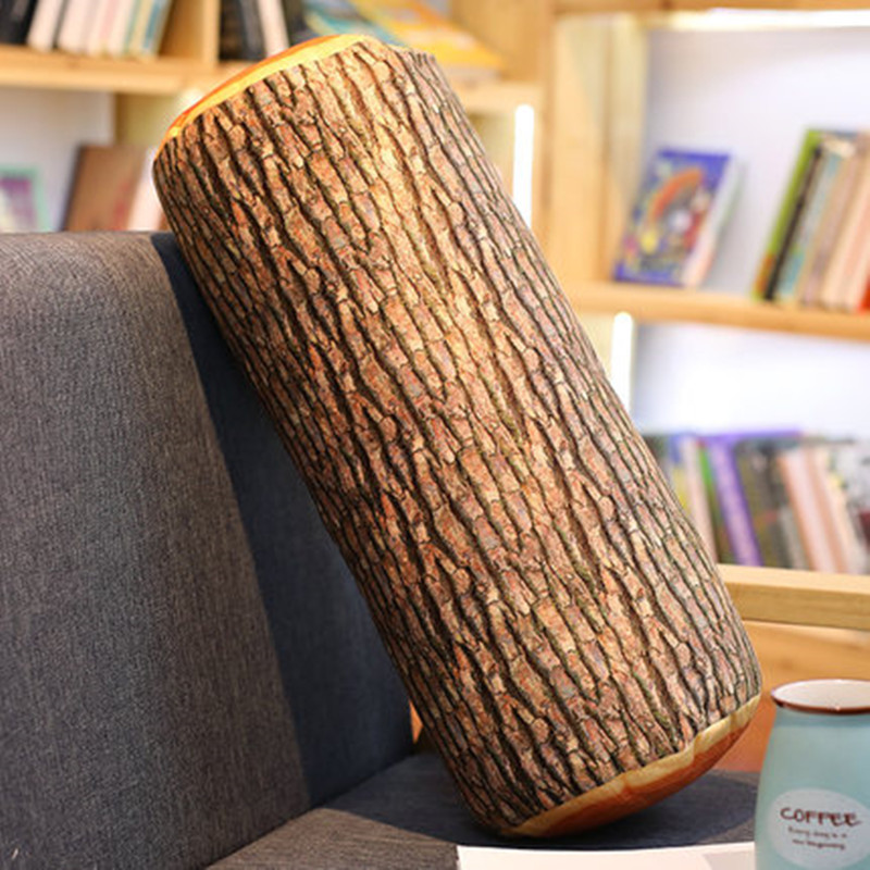 Creatieve Stump Kussen Kussen Ronde Kussen, Grote Leuke Boom Lange kussen Cilindrische Removabl & wasbare Voor Mannen Vrouwen: 5