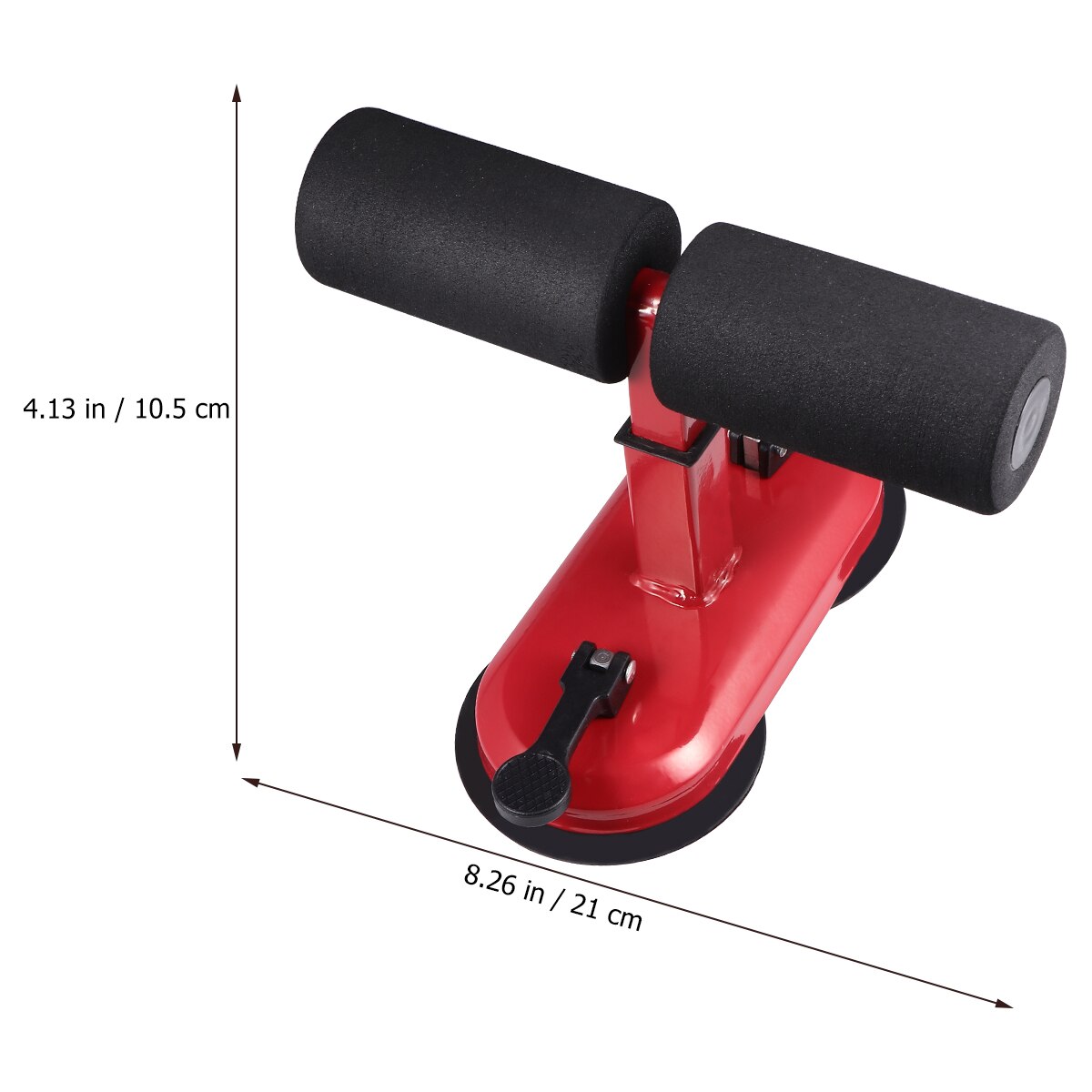 Máquina abdominal crunches ajuda sutorial cintura feminina de redução de gordura do agregado familiar fitness barriga rolo equipamentos (vermelho)