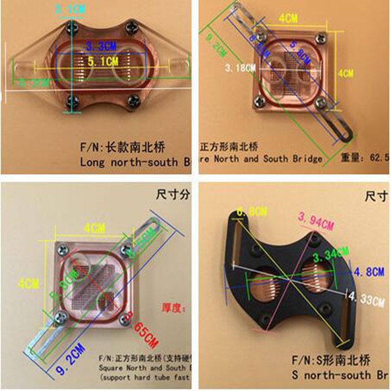 Beiqiao water cooling head South-North Bridge Water Cooling Waterblock With G1/4 For Computer Water Cooling