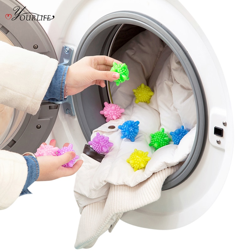 Oyourlife bola de lavar roupa mágica, eco-amigável, anti-enrolamento, bolas de lavanderia, reutilizável, forte descontaminação, produtos de lavanderia
