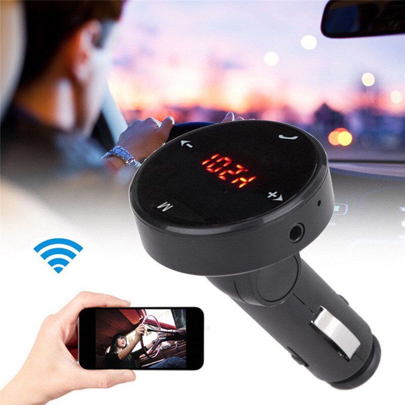 Portable Modulator Car Kit MP3 Player SD w/Remote Wireless Bluetooth LCD FM Transmitter Car-styling With Microphone#253901