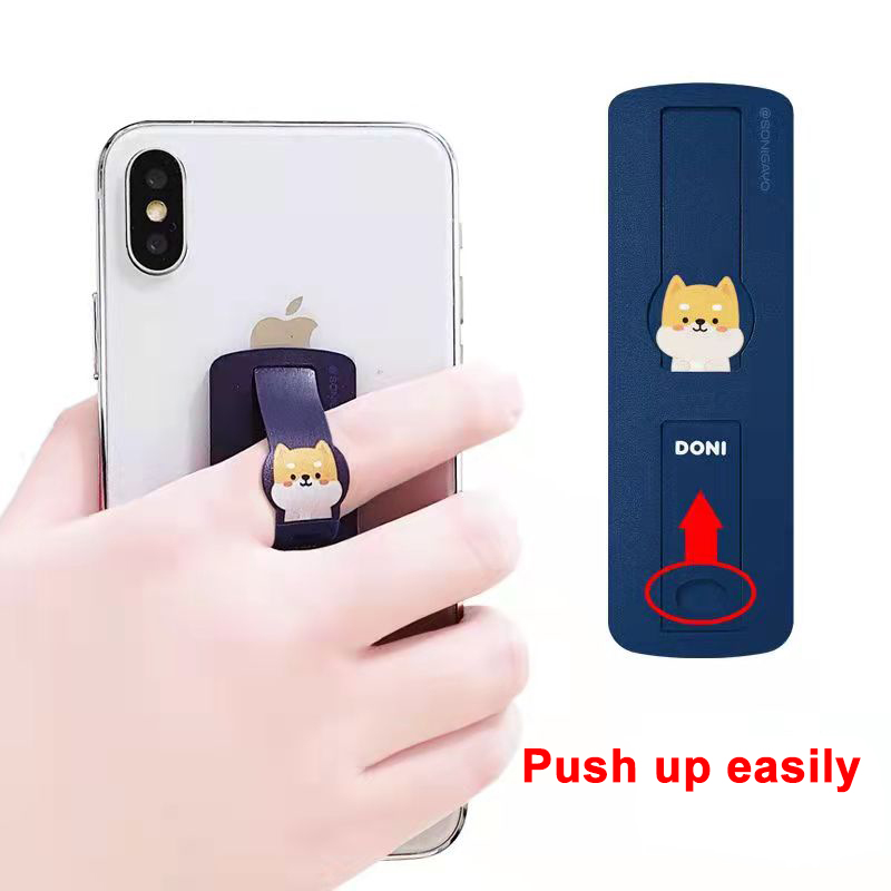 Folding Phone Holder Phone Back Bracket Sticky Ring Steady Finger Kickstand Cell Phone Grip Holder Wristband Stand Hand Strap