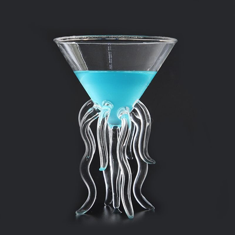 Pieuvre verre à Cocktail Transparent méduse verre coupe jus verre