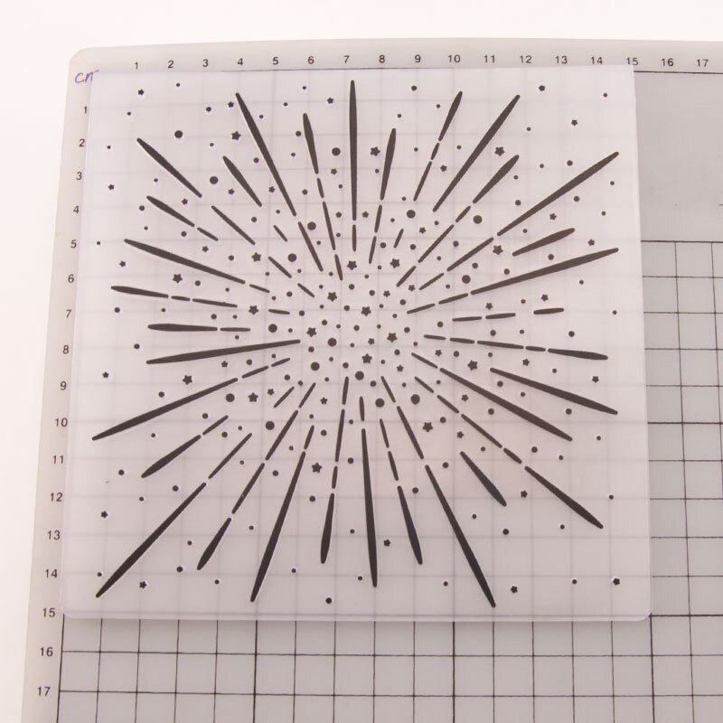 Starry sky Embossing Folders for Papers Photo Album Making Cards Supplies DIY 3D Plastic Scrapbooking Cutting Dies: Default Title