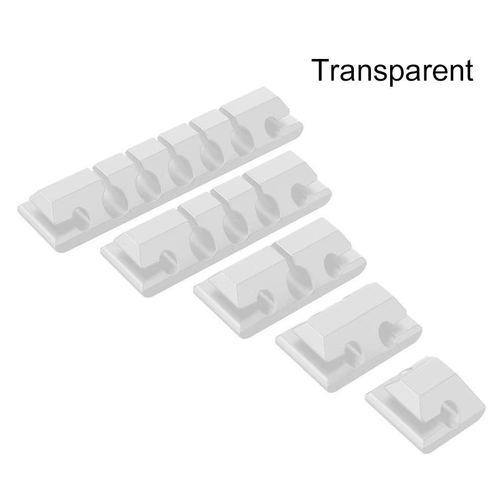 Organizzatore del cavo del supporto del cavo gestione del cavo in silicone avvolgitore USB clip per cavi ordinati da tavolo per l'organizzatore del cavo della cuffia del topo: Multicolore