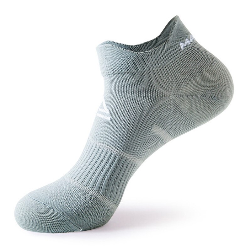 Sportliche lauf- und radsocken für damen und herren, dünn, atmungsaktiv, schnelltrocknend, kurze kompressionssocken für Fitness und freizeit: Grau / Männer 40-44