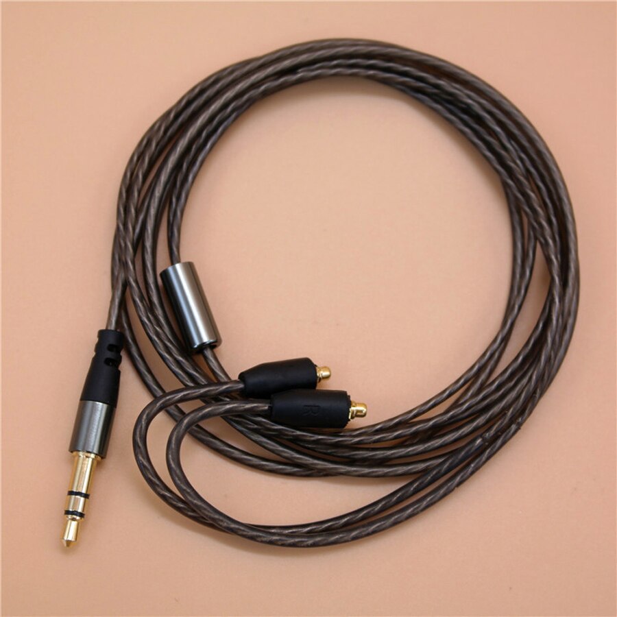 Upgrade-kabel aus versilbertem mmcx-kabel für  se215 shure-ohrhörer ( se535 se846 stereo-bass-hifi-kopfhörer) – ersatzkabel