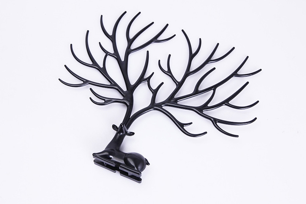Deer Head Jewelry Display Stand Jewelry Pendant Earrings Necklace Display Stand Organizer Holder Deer Stand Tray Tree Storage#25