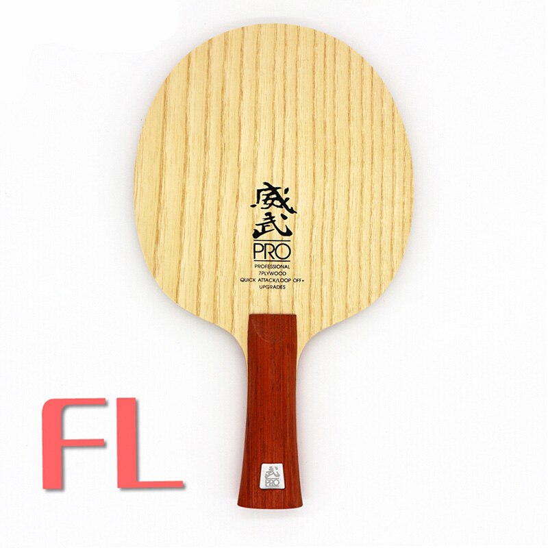 SANWEI-Pala de tenis de mesa V5 PRO, , 7 Madera contrachapada, quicky attack, bucle de apagado, pala de ping pong: shakehand long FL