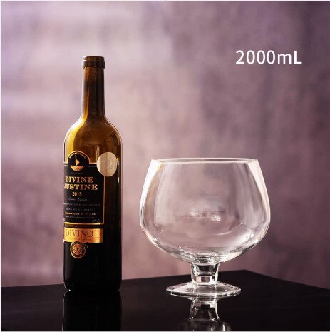 Jm 2000ml - 4000ml- party sjove glas / vinglas / cocktailglas glaskop krystal vinglas whiskyglas ølglas: 2l